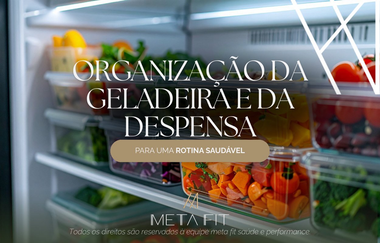 Capa do e-book: Organização da geladeira e da despensa